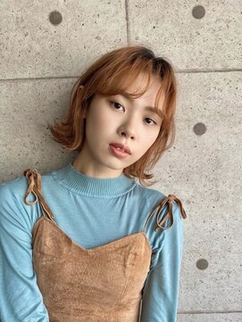 ボタニウム バイ アールサロン(BOTANIUM by RrSALON) 【BOTANIU】ボブ×オレンジベージュ　by林☆