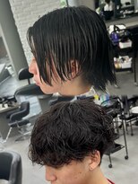 オーバルバイアピッシュ(OVARL by apish) メンズカットパーマスパイラルパーマシャドウパーマ原宿駅