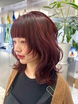 ヴァイス 渋谷店(VAICE)&nbsp;ボルドーカラー/レイヤーカット