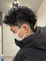 エルマーク 梅田(L-MARK)&nbsp;センターパート/波巻きパーマ/スパイラルパーマ/men's