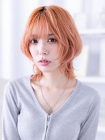 カバーヘア ブリス 川口(COVER HAIR bliss)&nbsp;顔周りシャギーウルフ/ミディアムレイヤー/ハイトーンカラーg