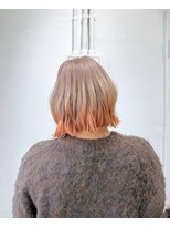 ミュー(Mu)&nbsp;ミルクティーベージュ　オレンジ　デザインカラー