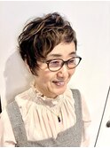 カールを活かしたショート