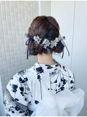 【misa】浴衣着付けヘアセット/ツインお団子/ヘアアレンジ