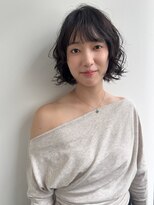 アクシス カリヤ(`AXIS KARIYA)&nbsp;ミルクティーブロンド/ダークブルー/デジタルパーマ/刈谷/安城