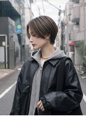 毛流れショートハイライトカラーショートハンサムショート