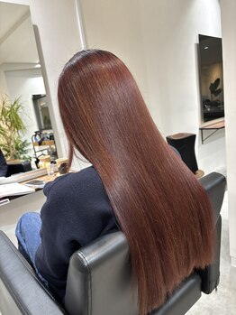 キニ(KINI)の写真/【透明感&質感UP 髪質改善カラー】ナチュラルな柔らかさを感じる美しい髪色をご提案致します。