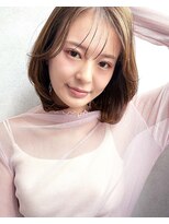 キングスベリー(Hair Relaxation King's Berry) 顔まわりレイヤー×ミディアムハッシュカット