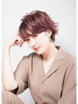 アーツリタ 町田(arts lita) フェザーショート×バイオレッド ピンク