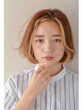 アトリエイトワ(atelier ittowa) ひし形シルエット&小顔大人かわいいイメチェン前髪パーマ