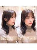 モテ髪カタログピンクベージュボブルフ着物クールショート