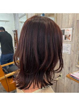 ロア ヘアーコーディネート 三条烏丸店(LoRE hair coordinate) Lore☆ピンクレッドハイライトカラー