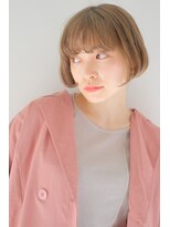 ガリカ 横浜(Gallica) ミルクティーベージュひし形ボブ/前下がりボブ/大人ショート