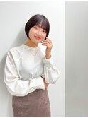 【長谷川】ショコラアッシュ艶ショートボブ