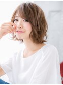 くせ毛風無造作ふんわりカールミディg小山20代30代40代