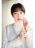 重め前髪で目力アップ！コンパクトカールショート・・・HINATA