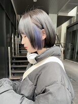 ロンド レア 天神大名店(Lond Le’a)&nbsp;デザインカラー/レイヤーカット/ウェットヘア/オリーブベージュ