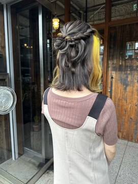 へアサロンアンドカフェガーデン(hair salon&cafe GARDEN) イヤリングカラー/ケアブリーチ/ヘアアレンジ