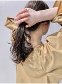 ★くびレイヤーエモージュ結んでも可愛いポニーテール