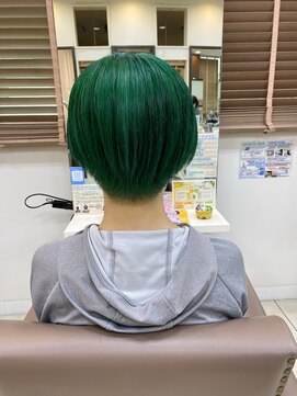 スタイルクリエイター 牛久店(Style Creator) ダブルカラー　グリーン