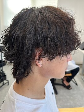 フゥ 宇都宮(FeU) 波巻きパーマメンズパーマメンズヘアツーブロックツイストパーマ