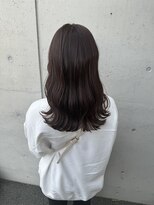 アチーブ ヘア デザイン(achieve hair design)&nbsp;#ツヤカラー黒髪暗髪☆大人可愛いなみなみウェーブロング