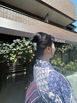 サロンドボエム 国分寺(SALON DE BOHEME)&nbsp;ボブスタイルのの和装アップ
