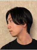 メンズカット/センターパート/ショートカット/韓国風/眉カット
