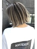 白髪ぼかし脱白髪染め似合わせミディアムレイヤー40代50代60代♪