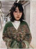 ゆったりと、ミディアムパーマ