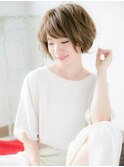 関内/髪質改善/ヘーゼルベージュ×ナチュラルボブショートa