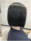 切りっぱなしボブ