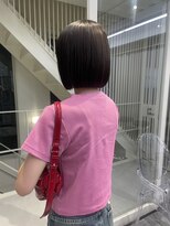 ウル 表参道(HOULe)&nbsp;艶髪ベージュ髪質改善ボブ顔まわりレイヤー20代30代40代[表参道]