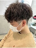 鹿児島シャドウパーマ波巻きパーマツイストパーマメンズマッシュ