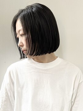 オーソ(AUTHO) ショートボブ/ウエットヘア/デザインカラー/白髪/髪質改善/d