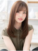 シースルーバング小顔ツヤ感ニュアンスカラーh4越谷20代30代40代