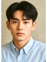 にもう&nbsp;ブルーブラック & スパイキーショート　フェザーパーマss 22