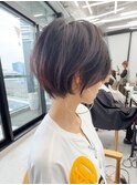 くびれヘア/ハイライトカラー/夏ショート/髪質改善