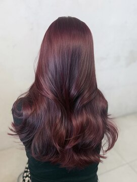 ソアバイリコヘアー(soar by LiCO Hair) チェリーレッド　レイヤーカット