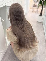 サンクプロジェクト(cinq PROJECT) 原宿韓国顔周りレイヤーミルクティーヘーゼルベージュ暗め前髪