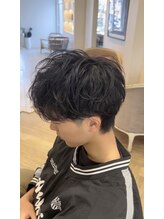 カシェ シモムラ(Cashe'e SHIMOMURA) 松阪メンズニュアンスパーマフェザーパーマセンタパート