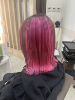 フゥカ 類家店(fuka)&nbsp;アンブレラカラー　ピンク　八戸　20代