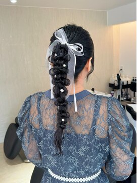 マーク(MARC) 【ロングスタイル】編み下ろしポニー