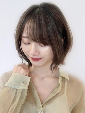 セイドット オモテサンドウ(Say. omotesando) Say.顔周りカット前髪外ハネボブ切りっぱなしボブボブレイヤー