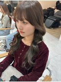 シアーグレージュ×顔周りカット【福田】吉塚美容室 髪質改善