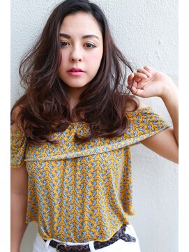 イソラブル(ISOLA-blu) 【外国人風グラマラス】ダークブラウン×ロングカールスタイル