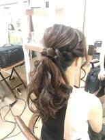 ロカット サロン(Roquat Salon) ロングブライダルローポニーアレンジ【ヘアアレンジ 立川/袴】