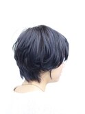 超濃厚ネイビーカラー×マニッシュショート