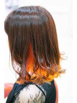 スウィッチグラン(hair salon switch grand) インナー×パッションオレンジ