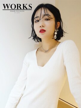 ワークス ヘアデザイン(WORKS HAIR DESIGN) シースルーバングボブ